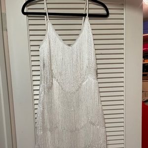 Lulus Get In The Groove Fringe Sequin Dress size S